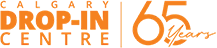 Calgary Drop-In Centre 65 Years logo